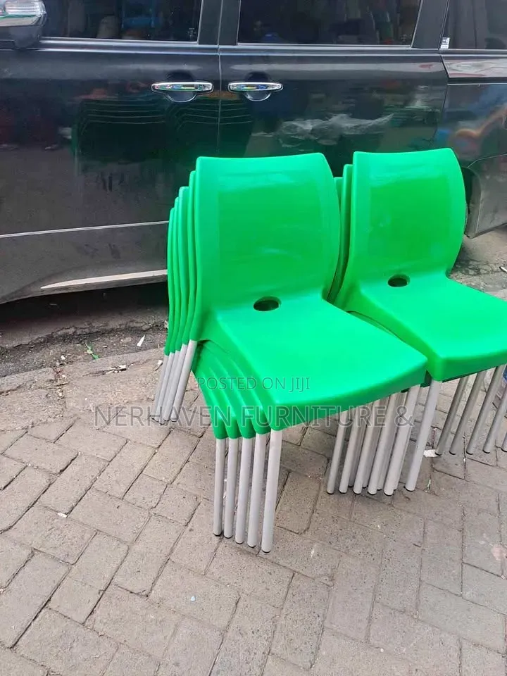 Armless Plastic Chairs - Durable Indoor Outdoor Chairs