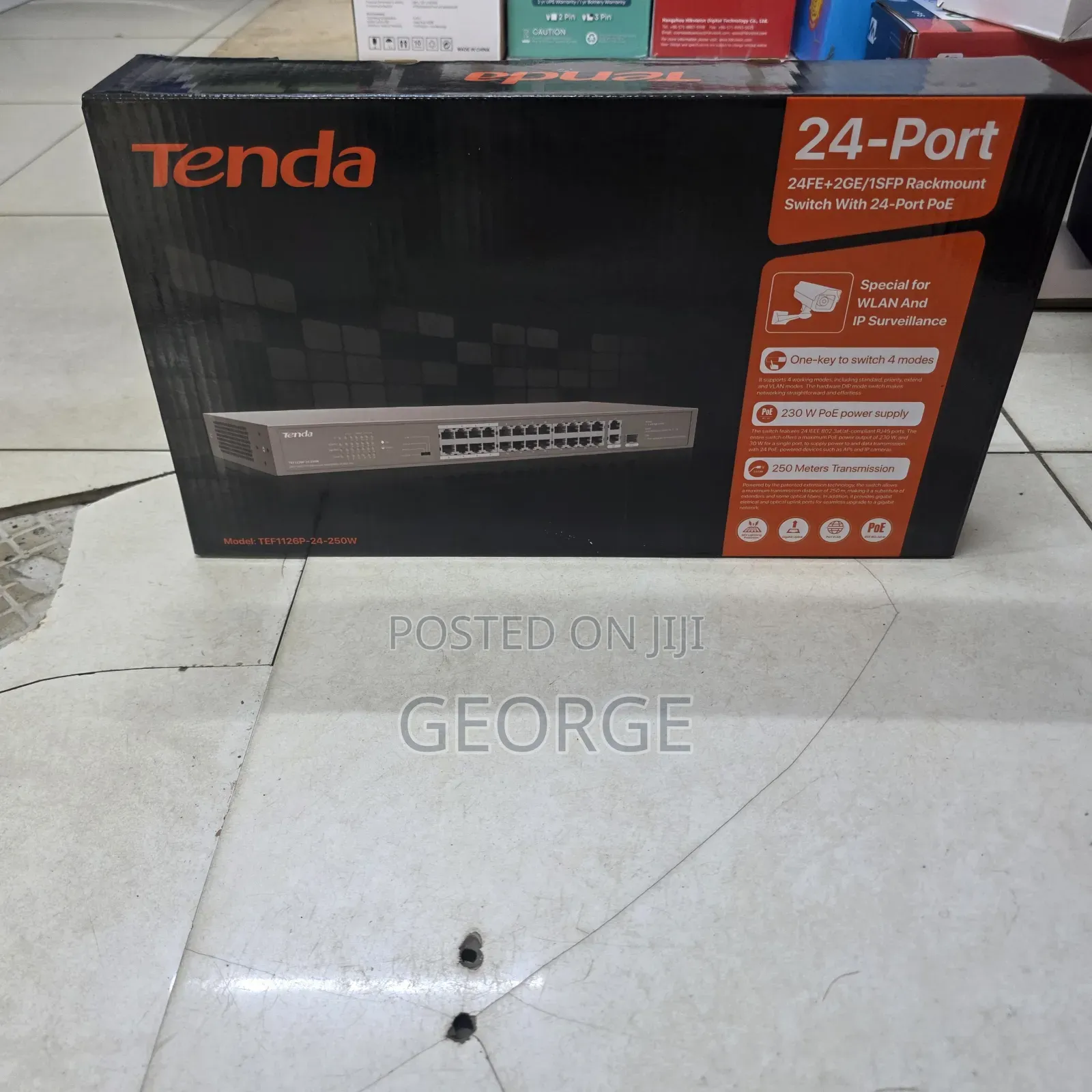 Tenda Poe Switch 24 Ports Rack Mount