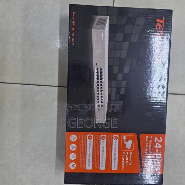 Tenda Rackmount 24 Port Poe Gigabit Network Switch