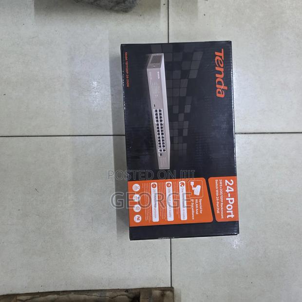 Tenda 24 Port Poe Switch 250w for CCTV Cameras - thumbnail 2