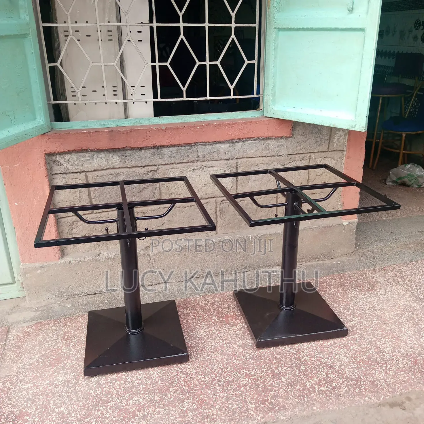 Mat Powder Coated Stand Table Frame
