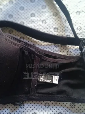 Premium Black Paramour Underwire Bra (Lace-Effect)