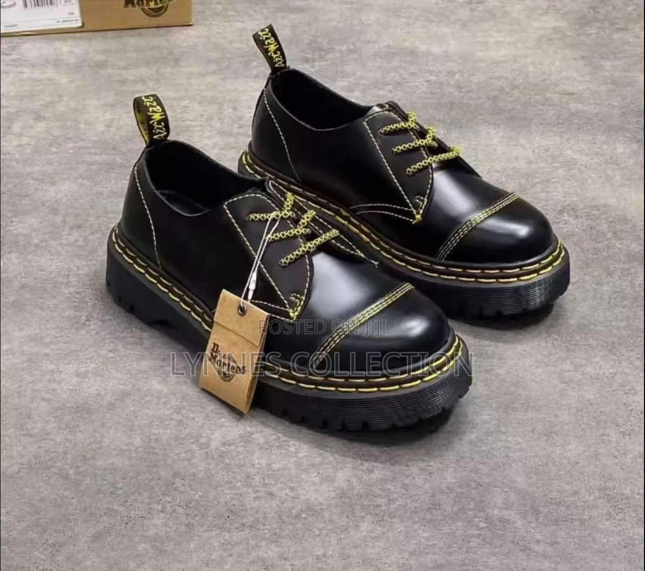 Dr Martens Black Low Cut - Classic Leather Casual Shoes