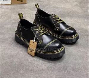 Dr Martens Black Low Cut - Classic Leather Casual Shoes