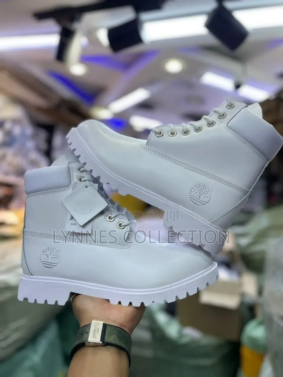 Timberland Waterproof White Boots - Premium Casual Outdoor Shoes