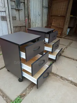 Identical Dark Gray Mobile Office Desk