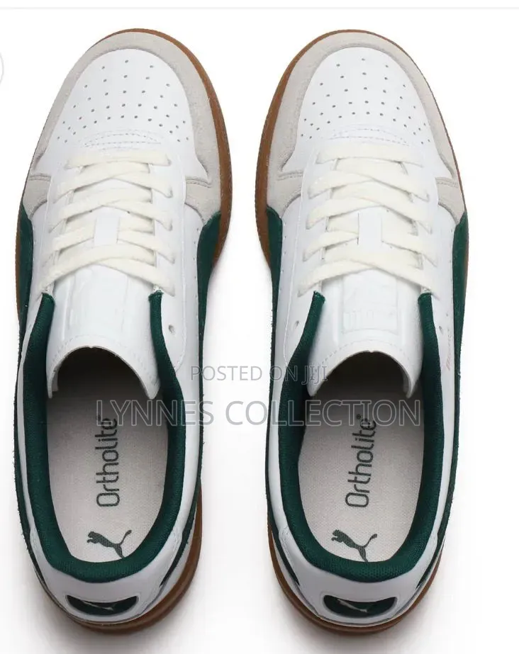 Puma Indoor Og Green/White - Classic Retro Sneakers