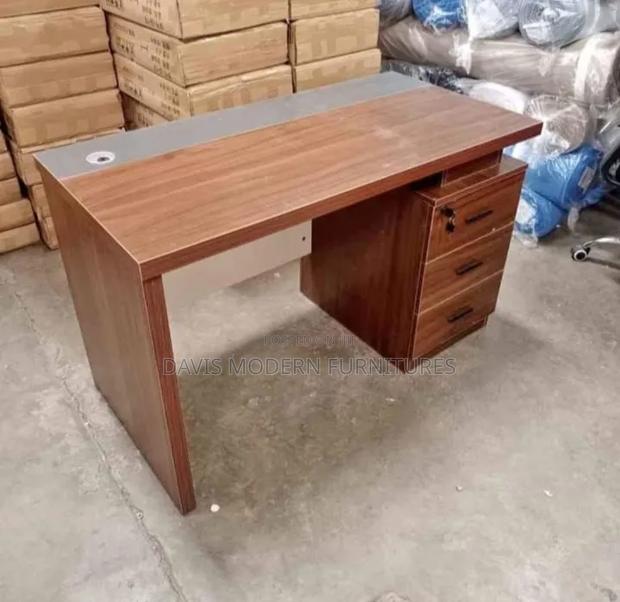 Wood Grain Office Desk - main view
