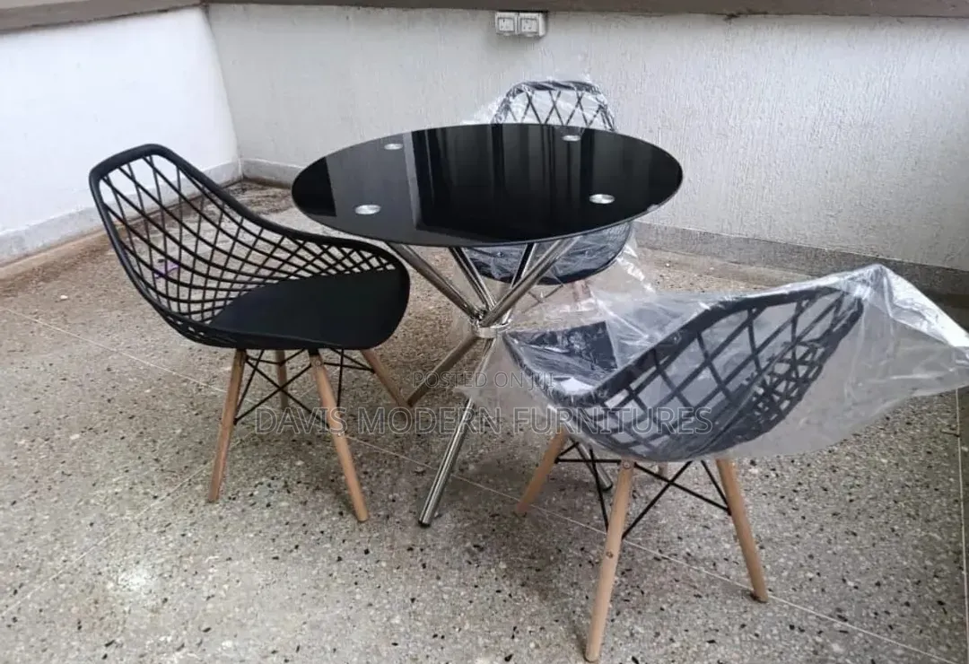 Round Glass Dining Set