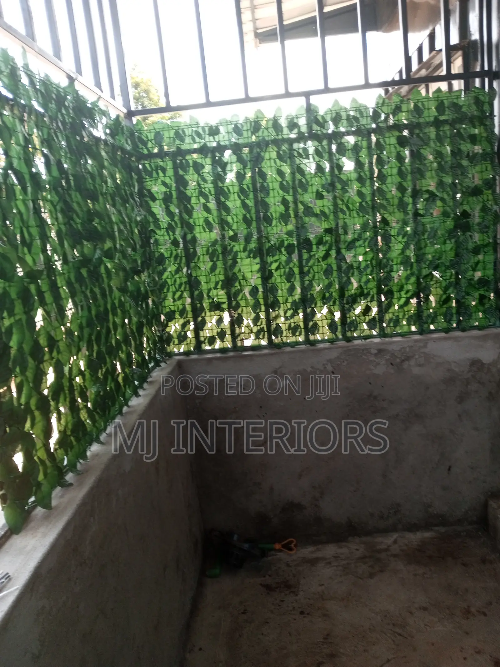 Balcony Garden Artificial Fence – Dark Green Natural Effect