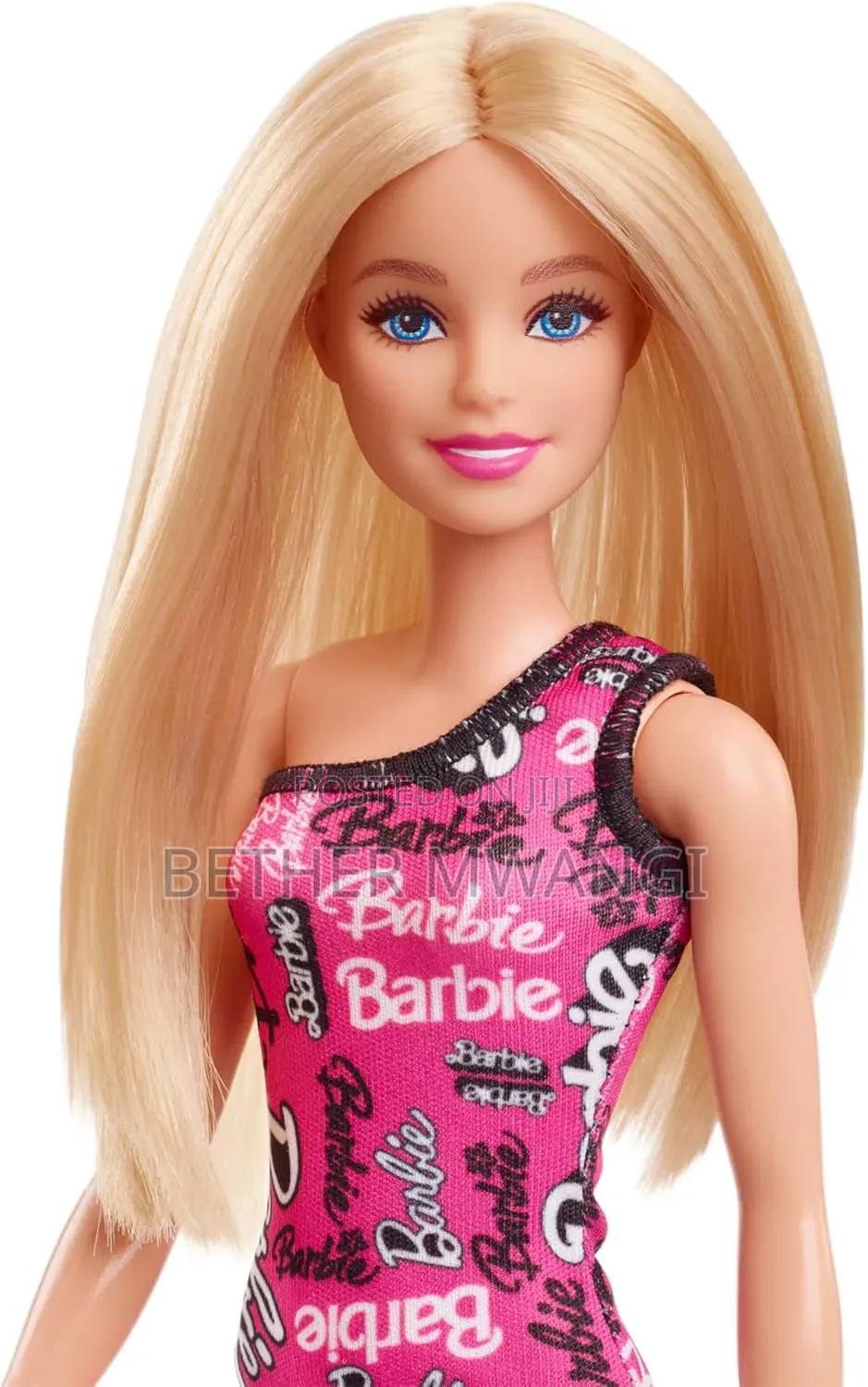 Original Barbie Fashion Doll With Staight Blonde Hair