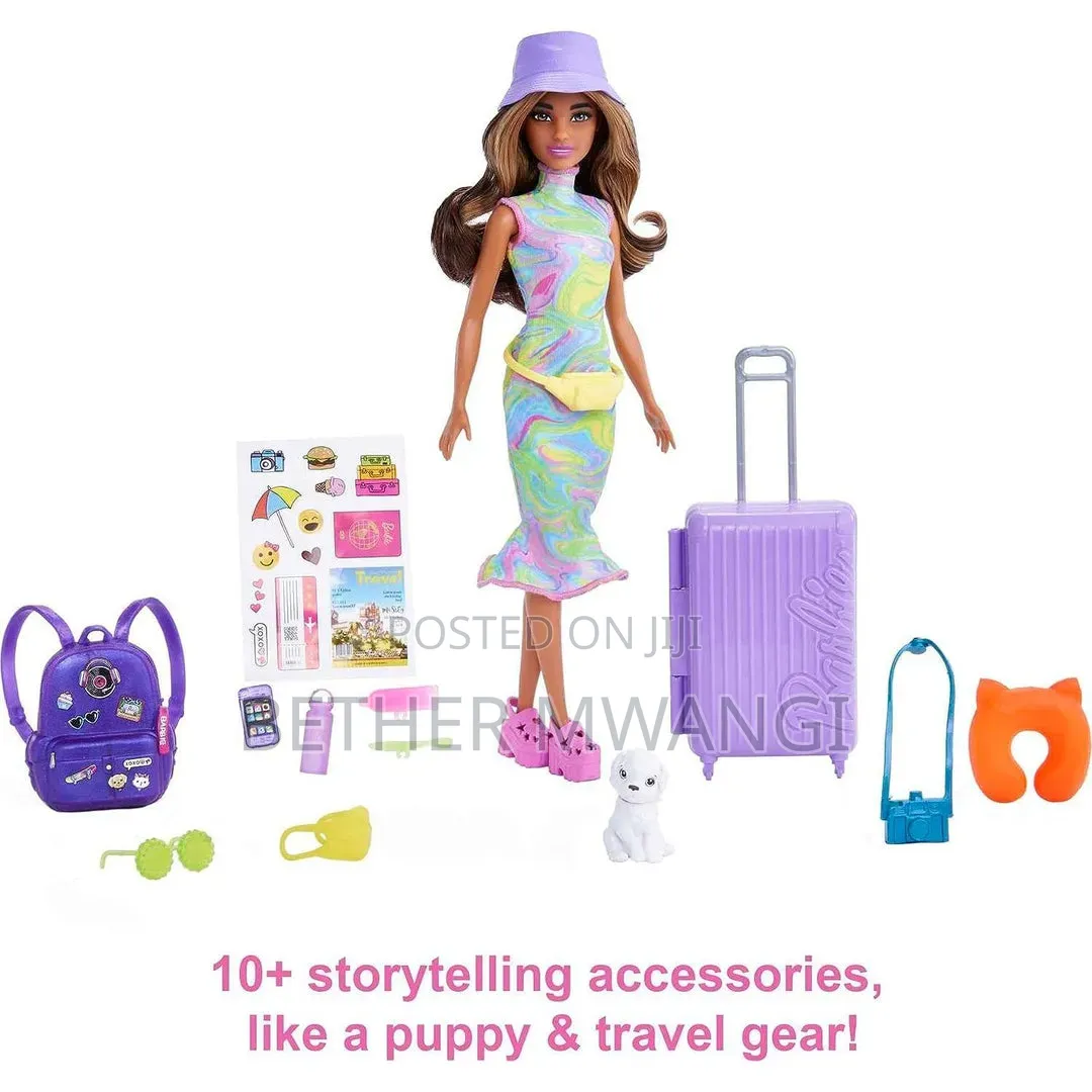 Barbie Doll Travel Set With Teresa Doll Puppy