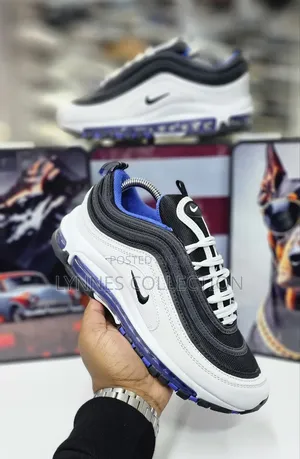 Nike Air Max 97 White/Black Leather - Classic Streetwear Sneakers