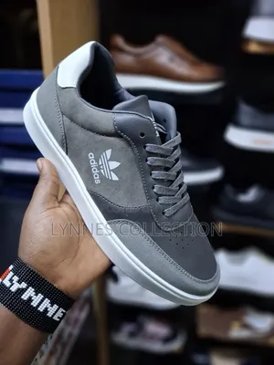 Adidas Casuals Gray/White - Classic Everyday Street Shoes