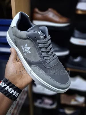 Adidas Casuals Gray/White - Classic Everyday Street Shoes