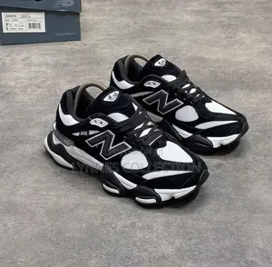 New Balance 9060 Black/White/Red - Trendy Streetwear Sneakers