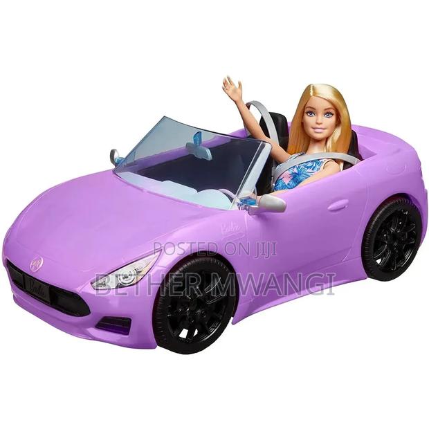Barbie Convertible Car With Doll - thumbnail 2