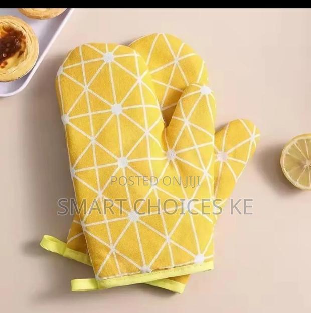 2pcs Cotton Linen Oven Gloves - thumbnail 4