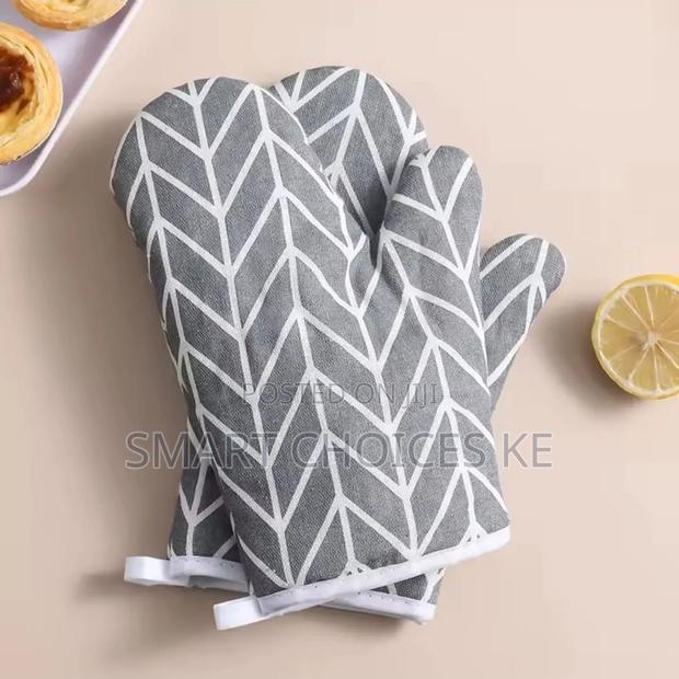 2pcs Cotton Linen Oven Gloves - thumbnail 5