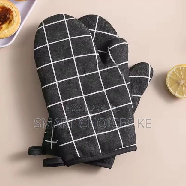 2pcs Cotton Linen Oven Gloves - thumbnail 7
