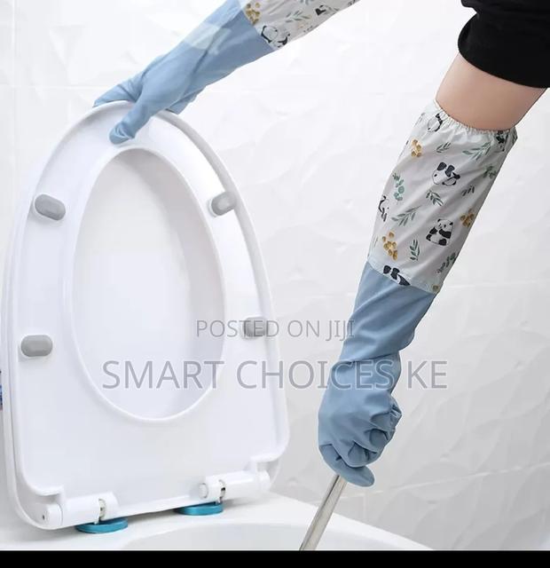 Long Silicon Waterproof Kitchen/Household Gloves - thumbnail 3