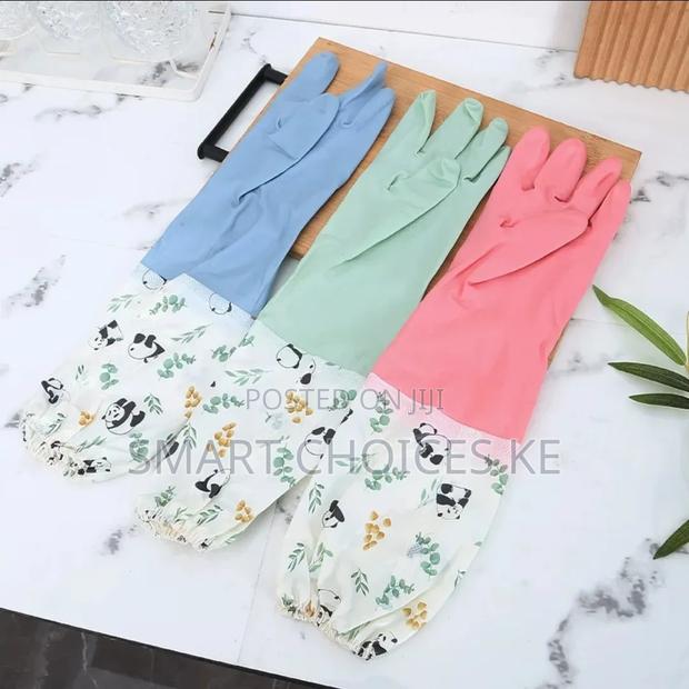 Long Silicon Waterproof Kitchen/Household Gloves - thumbnail 5