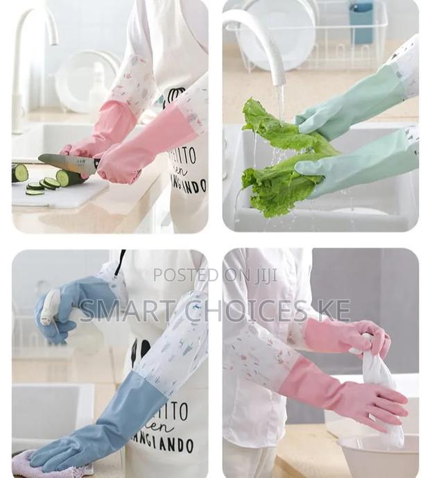 Long Silicon Waterproof Kitchen/Household Gloves - thumbnail 6