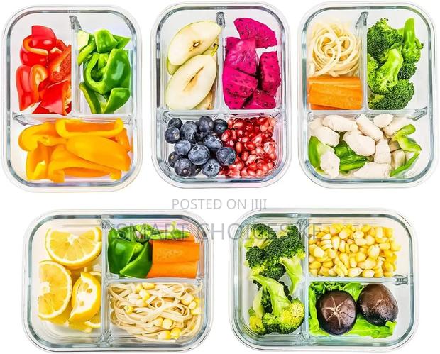 High Borosilicate Glass Partitioned Lunchbox - thumbnail 4