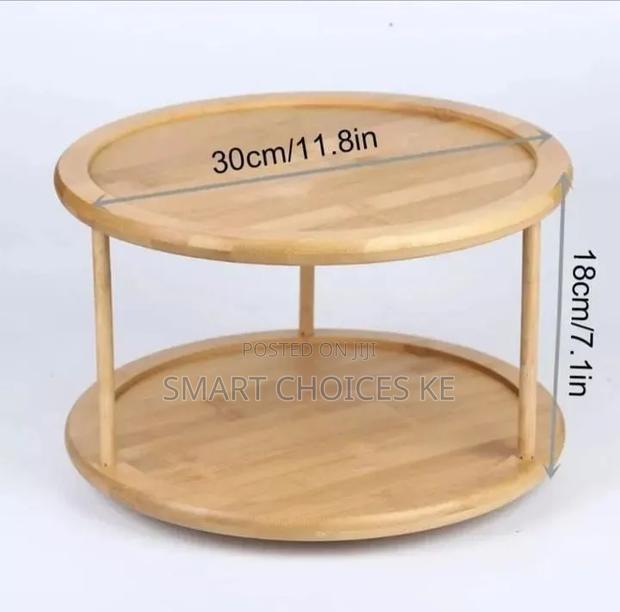 Bamboo Rotating Spice Rack