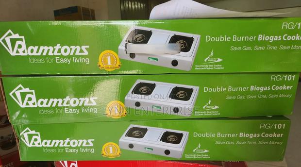 *Ramtons 2burner Biogas Cooker Rg101