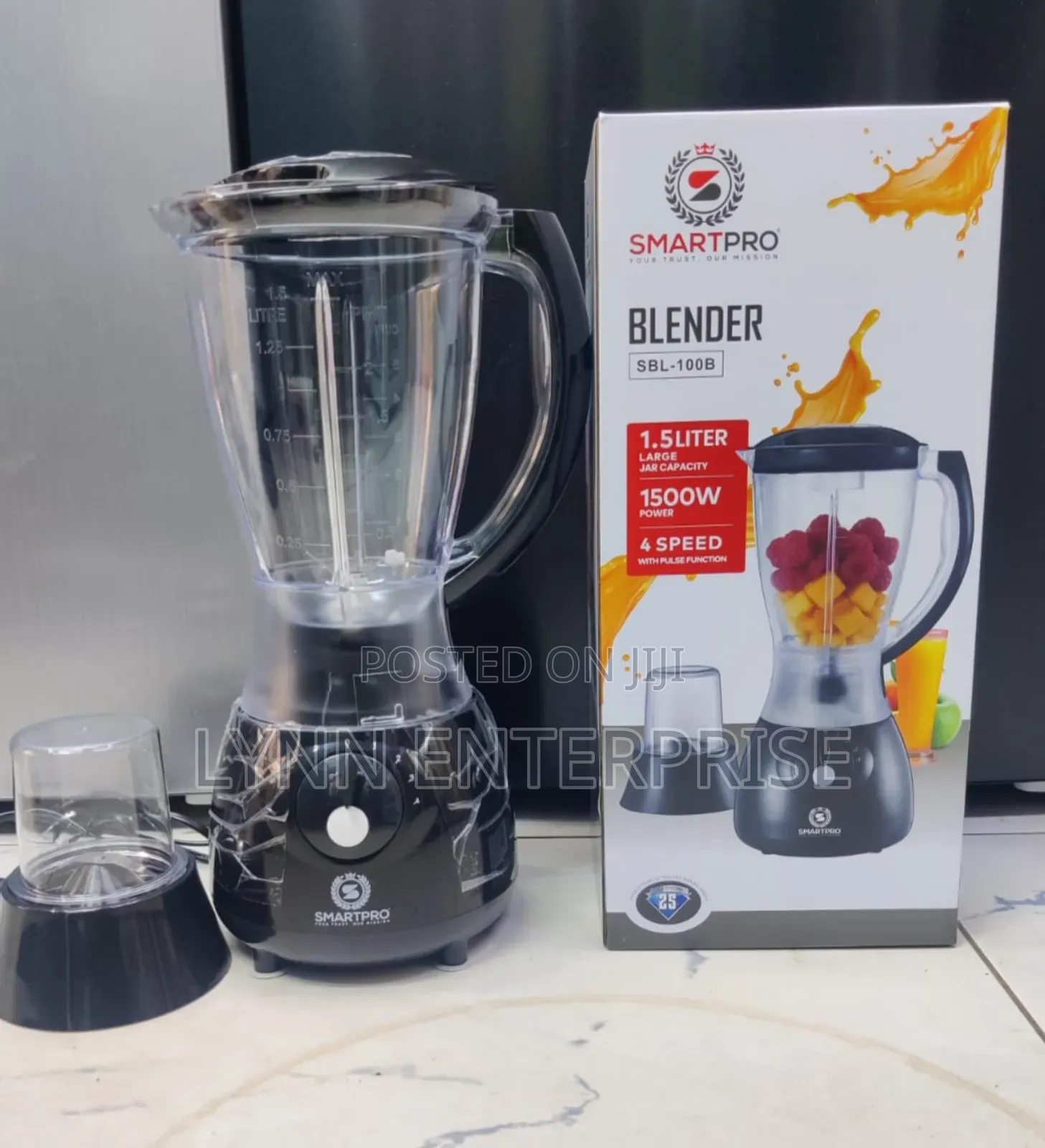 *Smartpro Blender 2in1 SBL 100b 2in1 Plastic Jar.