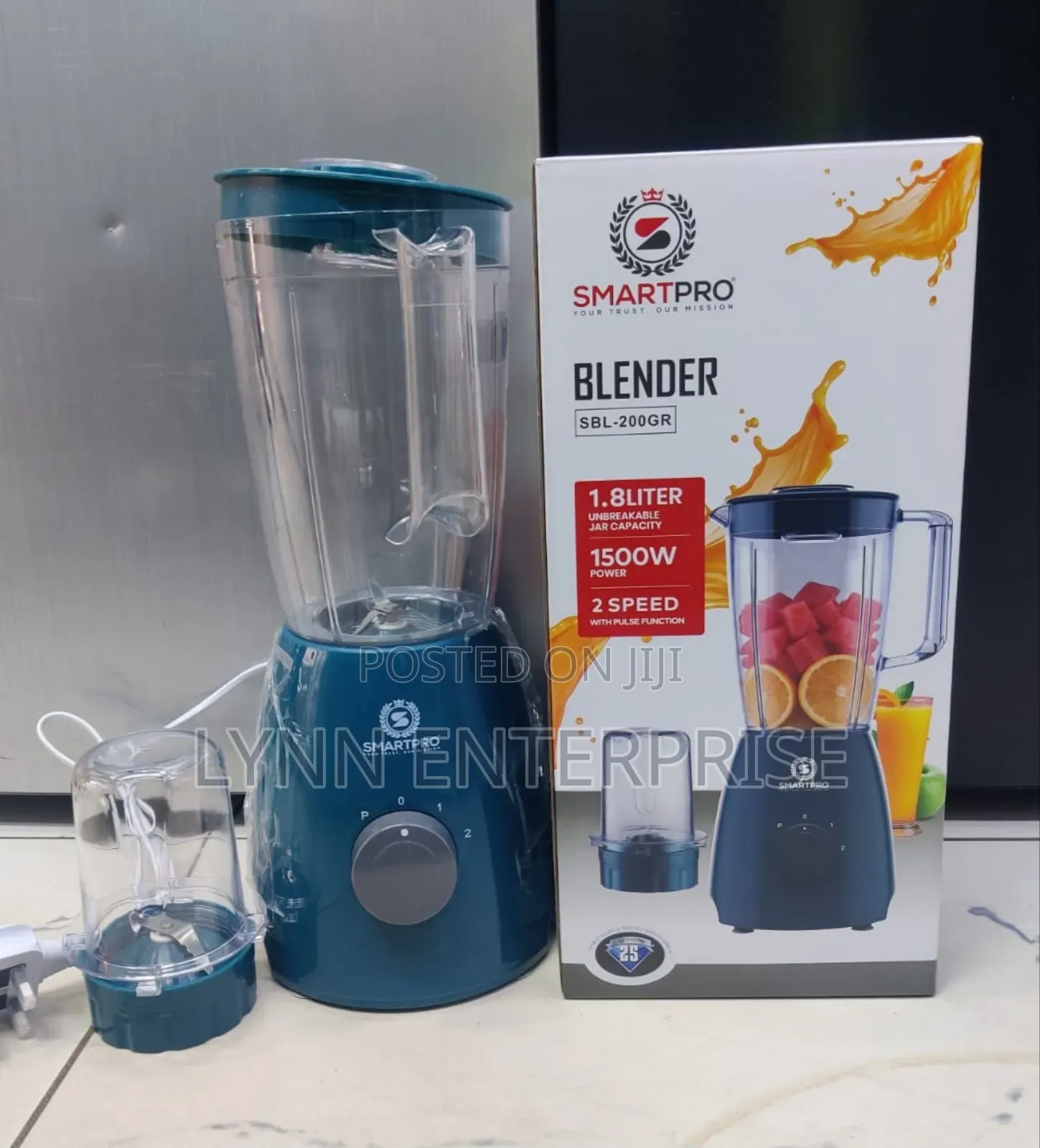 *Smartpro Blender 1.8l 2in1 Plastic 200gr