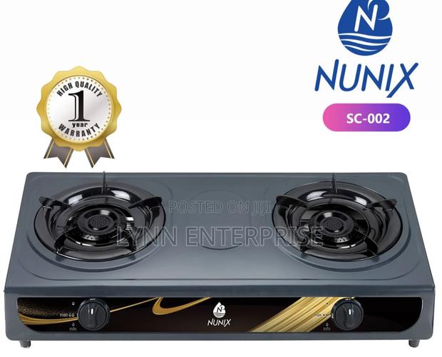 *Nunix 2burner Stainless Steel Cooker