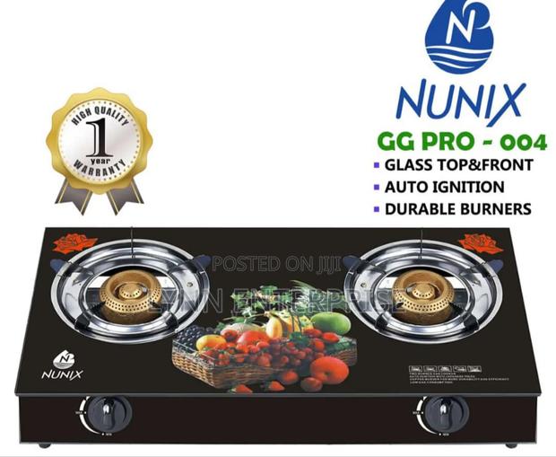*Nunix 2burner Glass Top Cooker