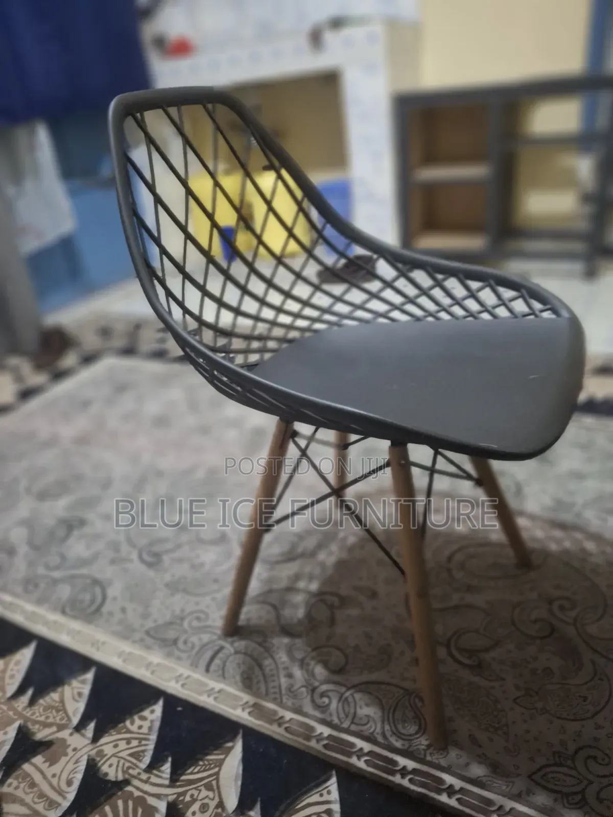 Black Mesh Eames Chairs