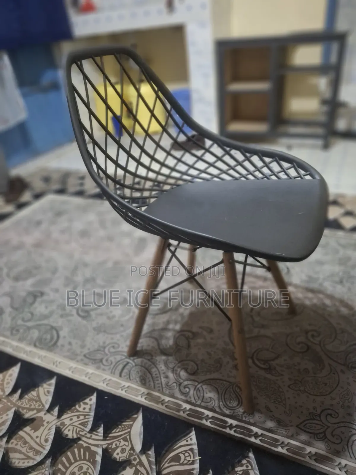 Black Mesh Eames Chairs
