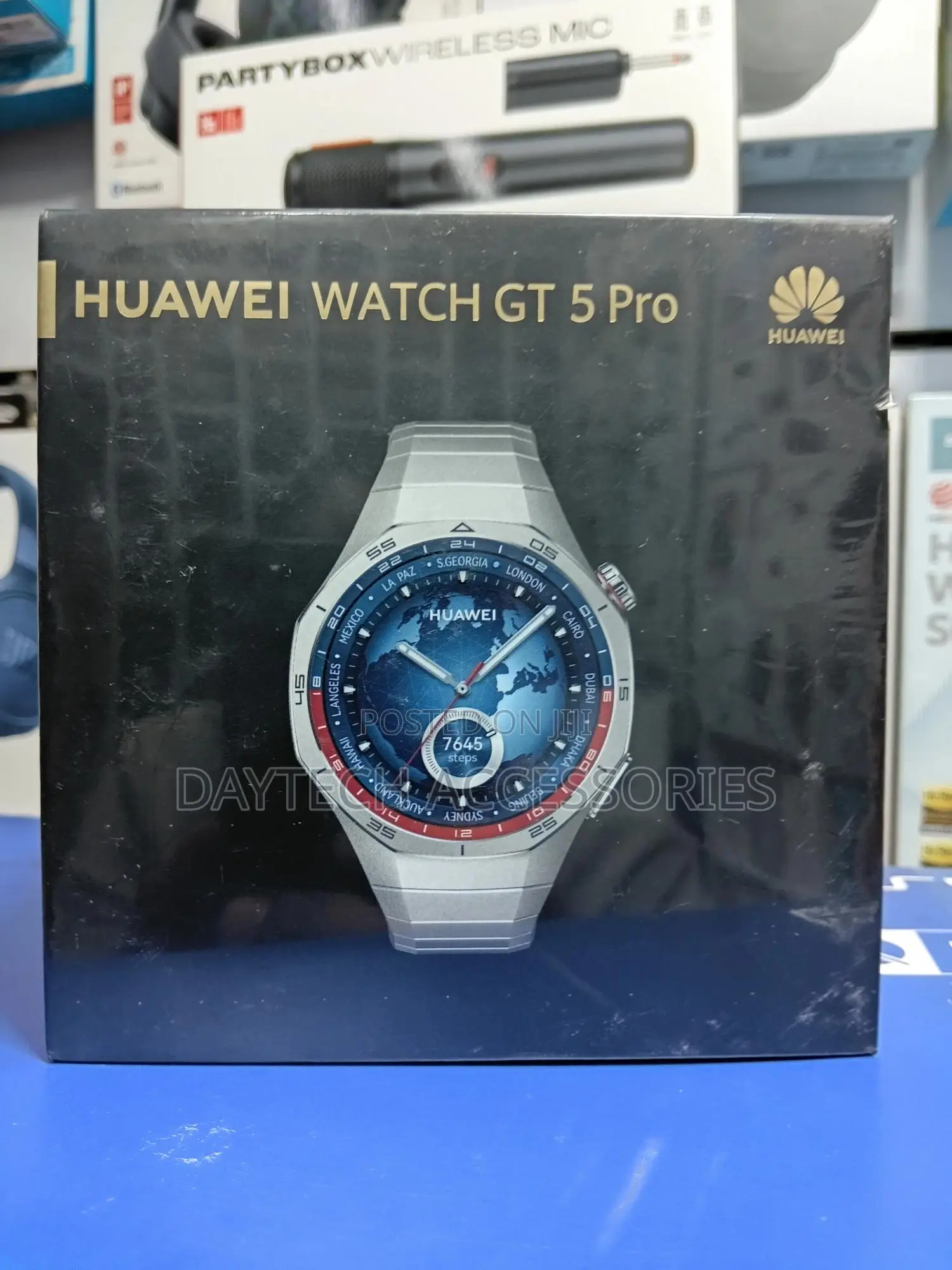 This Is a Huawei Watch Gt 5 Pro in Silver.