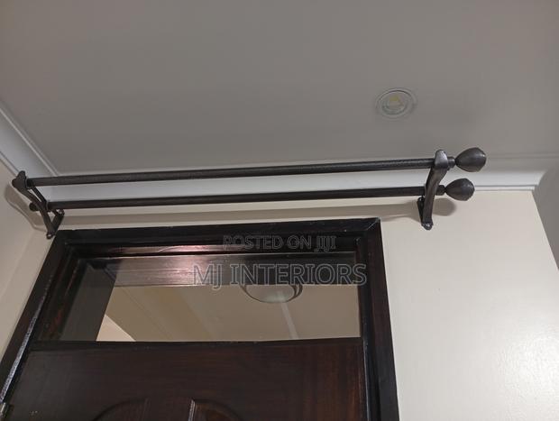 Heavy Duty Jua Kali Curtain Rods - Powder Coated, Affordable