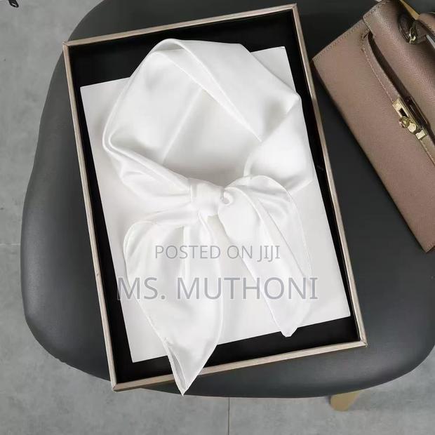 Plain Soft Silk-Satin Small Scarfs / Handbag Accessories - thumbnail 5