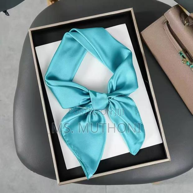 Plain Soft Silk-Satin Small Scarfs / Handbag Accessories - thumbnail 7