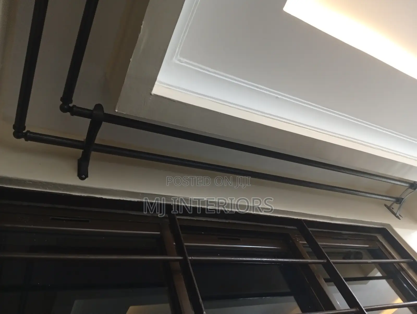 Jua Kali Curtain Rods With Brackets - Per Metre Full Sets