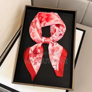 Floral Patterned Square Scarf