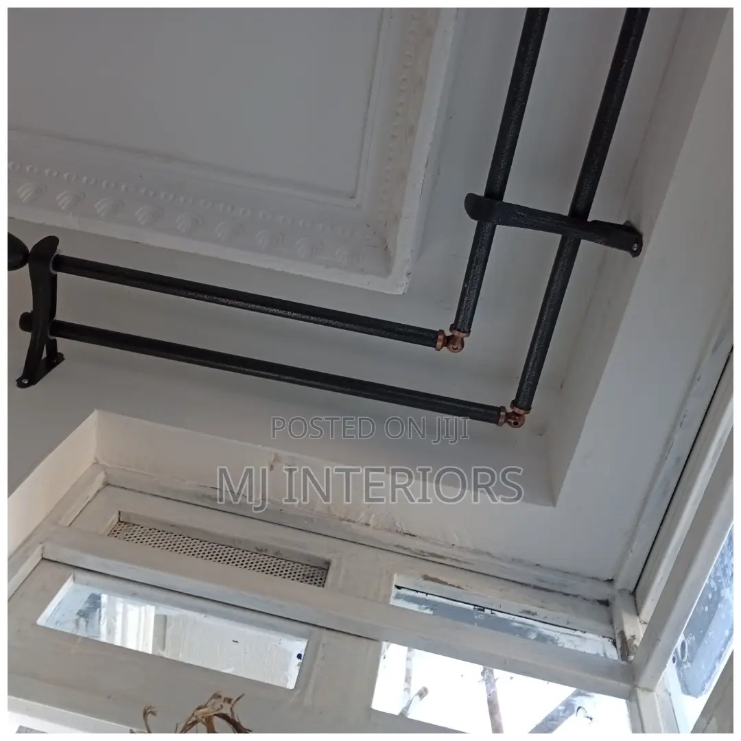 Corner Window Double Jua Kali Curtain Rod Heavy Duty