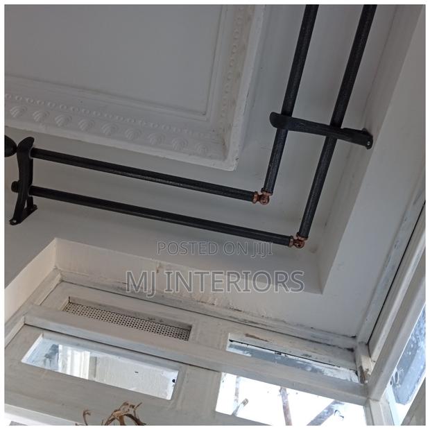 Corner Window Double Jua Kali Curtain Rod Heavy Duty