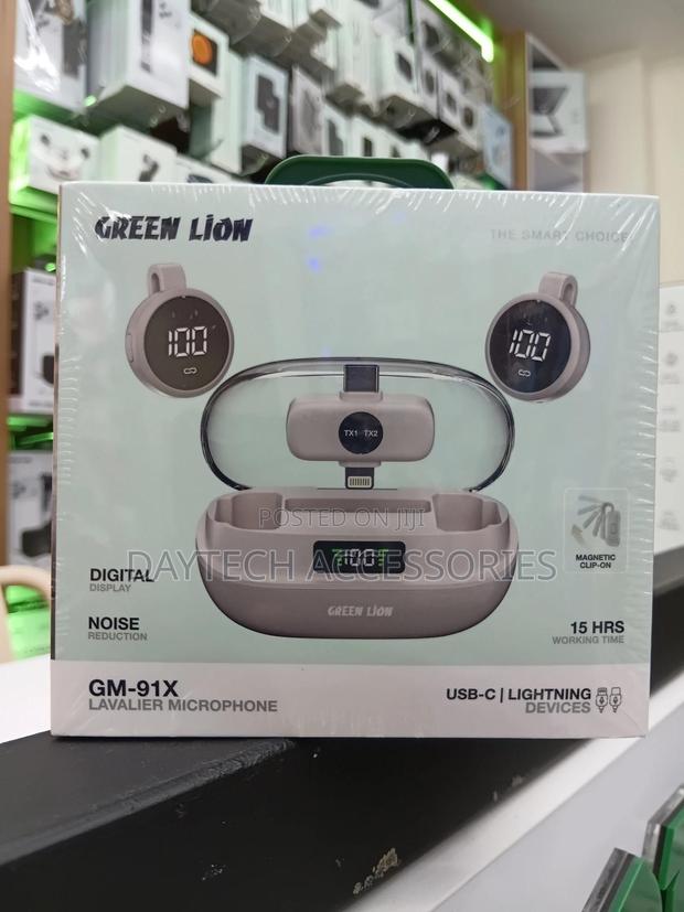 Green Lion Gm-91x Wireless Lavalier Microphone for Type C iPhone. - thumbnail 2