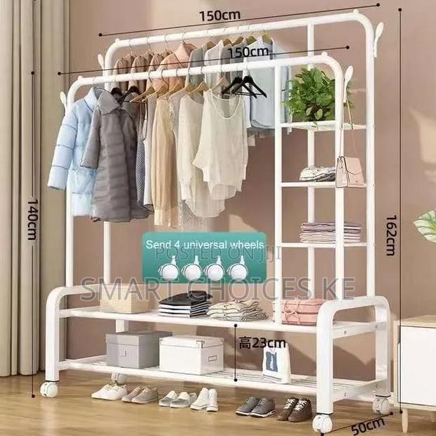 Garment Rack Floor Standing Clothes Hanger