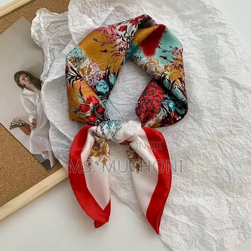 Lady / Gents Fashion Flower Kerchief Scarf