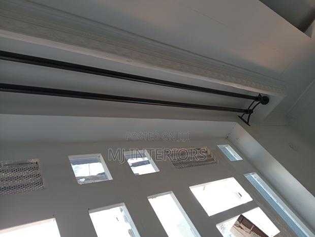 Modern Powder Coated Jua Kali Curtain Rods - All Sizes
