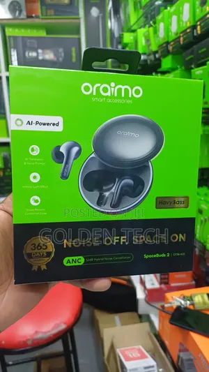 New Arrivals!!Oraimo Spacebuds 2 Deep Bass Anc Earbuds