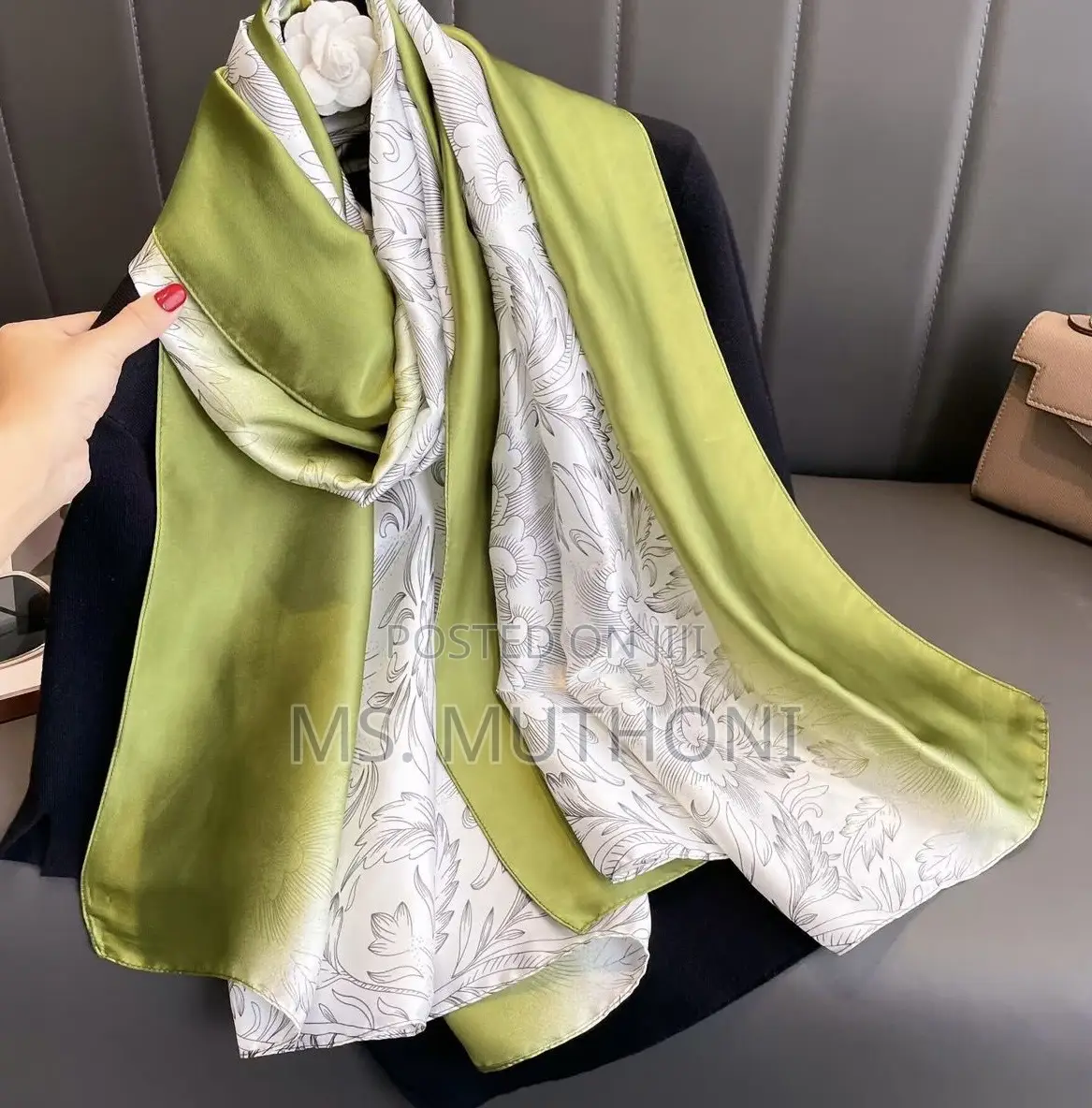 Women Luxury Silk Neck / Shoulder Scarf